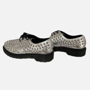 Dr. Martens Silver Studded Women's Shoes